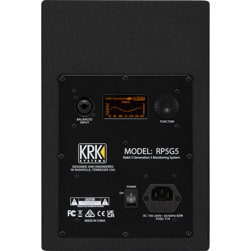 KRK ROKIT 5 G5 5" 2-Way Active Studio Monitor (Black, Pair)