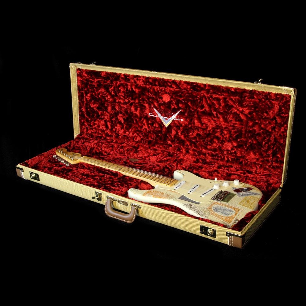 Fender Custom Shop Masterbuilt Yuriy Shishkov Retro Decor Stratocaster Electric Guitar - Stamps