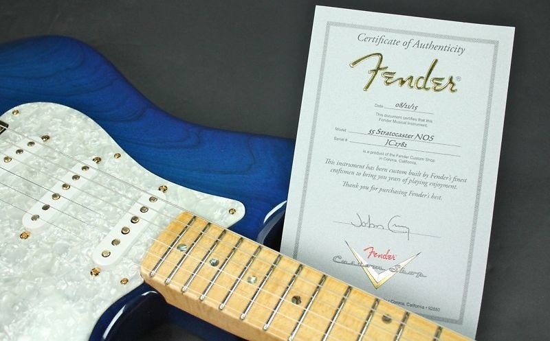 Fender Custom Shop Masterbuilt 1955 Stratocaster NOS by John Cruz Trans Cobalt Blue Burst