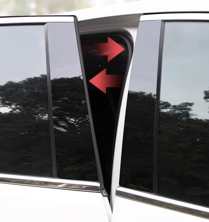 แต่งรถ เสากลางประตู เสากลาง เครฟล่า ดำเงา GAC Aion Y Plus