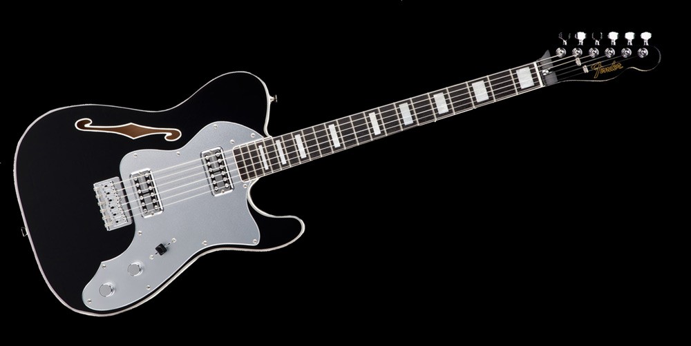 Fender Telecaster Thinline Super Deluxe RW - Black