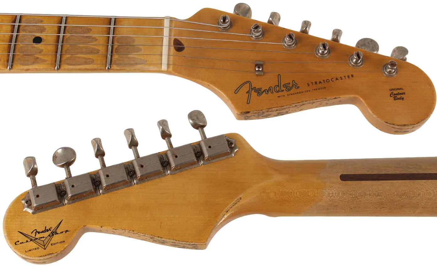 Fender Custom Shop 1956 Heavy Relic Strat Guitar, Super Faded, Aged Shell Pink