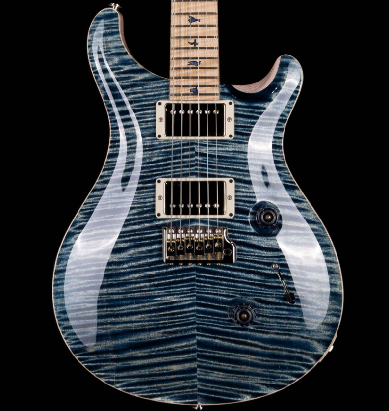 PRS Private Stock 9250 Custom 24 Flame Maple Neck Faded Whale Blue