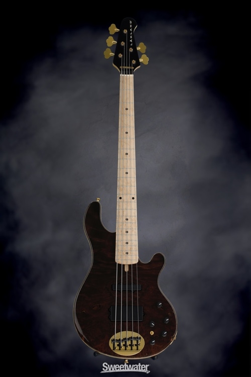 Lakland 55-94 Deluxe, Exotic Top - Curly Redwood with Maple fingerboard