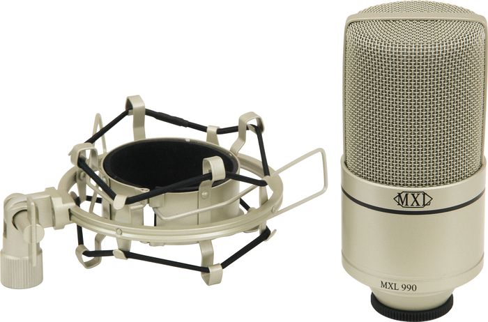 MXL 990 Condenser Microphone with Shockmount