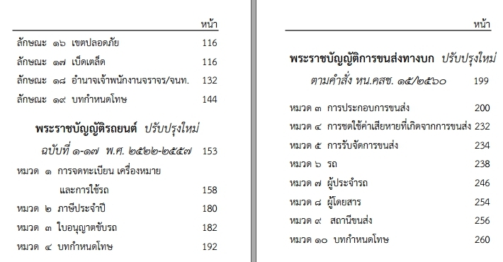 คู่มือกฎหมายในการปฏิบัติงานของเจ้าหน้าที่ตำรวจจราจร ฉบับพกพา