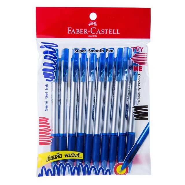Faber-Castell GRIPXF ปากกาลูกลื่น 0.7มม. หมึกสีน้ำเงิน (แพ็ค10ด้าม) รหัส 100588186