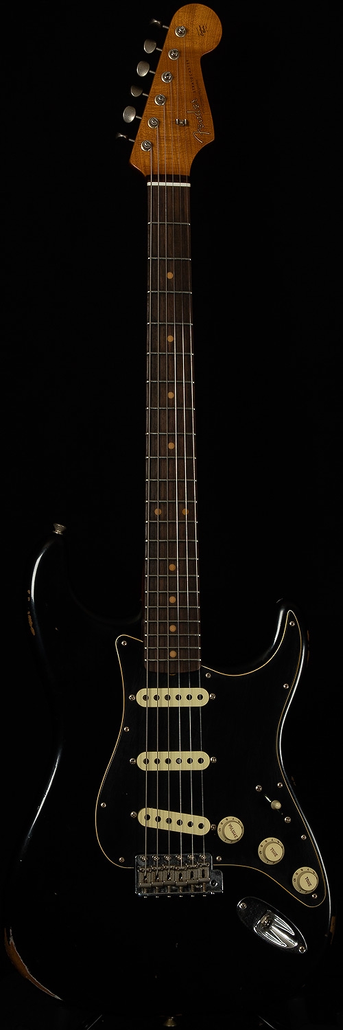 Fender Custom Shop 2017 Limited Roasted Dual-Mag Stratocaster Relic - Aged Black