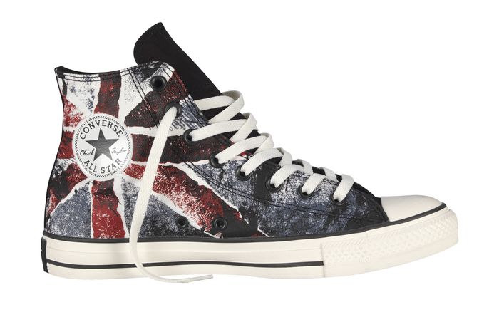 Converse Chuck Taylor All Star High-Top Black/Chili Pepper/Vintage Indigo Flag
