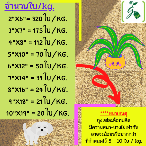 ถุงเพาะชำสีดำ ขนาด 4x8 นิ้ว 30 กก. / กระสอบ