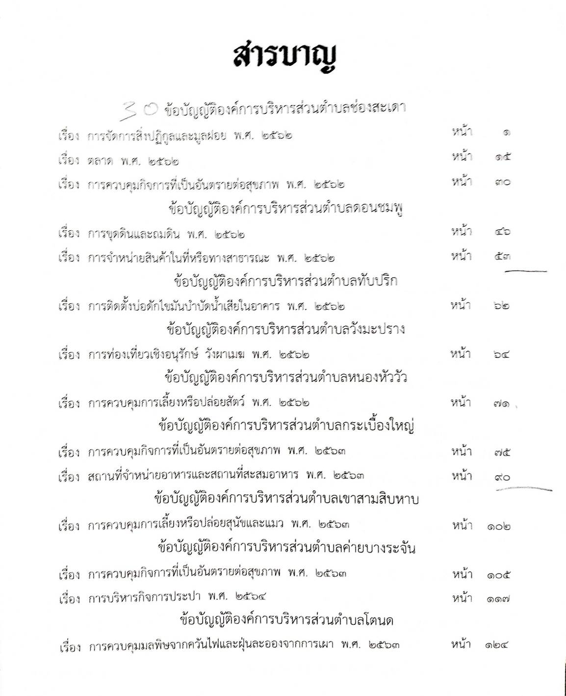 ข้อบัญญัติองค์การบริหารส่วนตำบล ( ตอนพิเศษ 76) พ.ศ. 2566