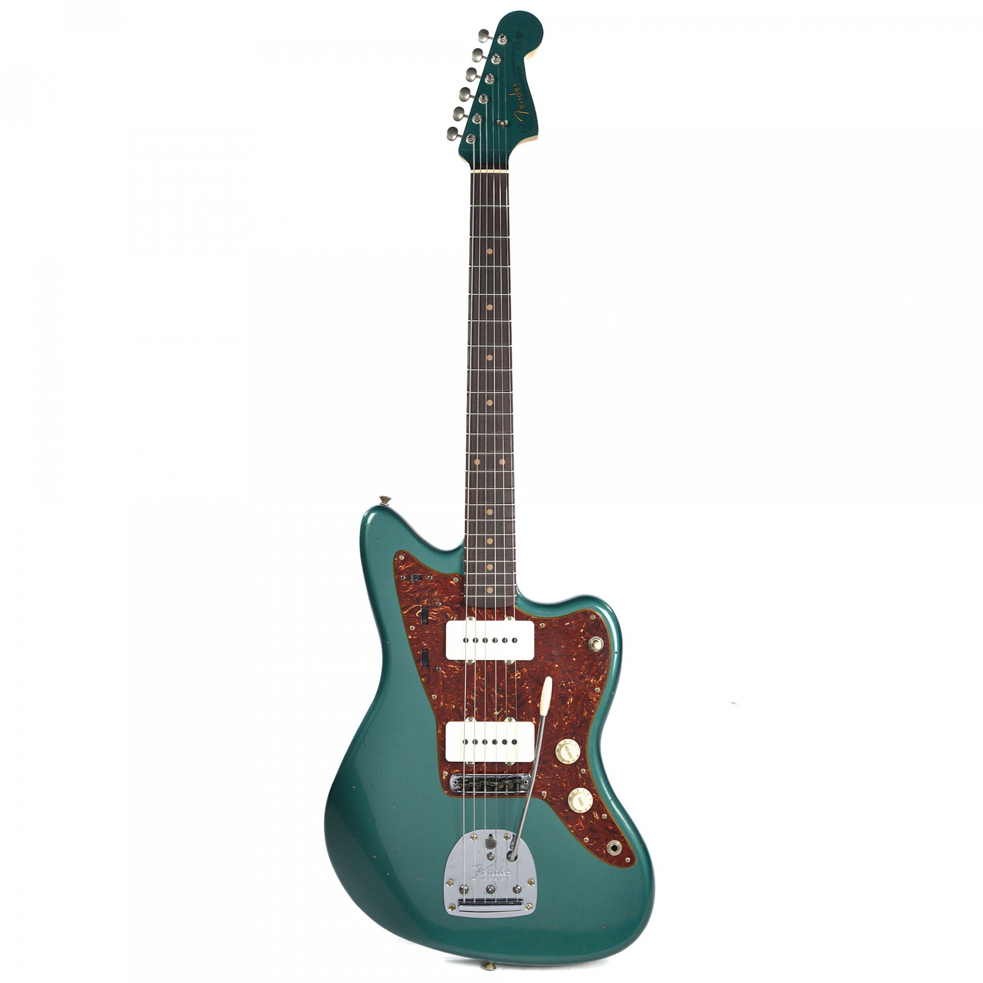 Fender Custom Shop 1962 Jazzmaster Journeyman Relic Aged Sherwood Green Metallic CME Spec w/Painted Headcap & Lollar Pickups