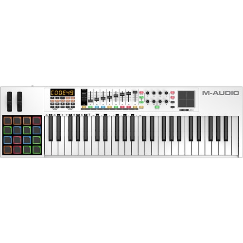 M-Audio Code 49 - 49-Key USB/MIDI Keyboard Controller with X/Y Touch Pad (White)