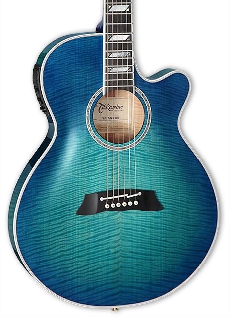 Takamine Thinline TSP178AC SBB - See-thru Blue Burst