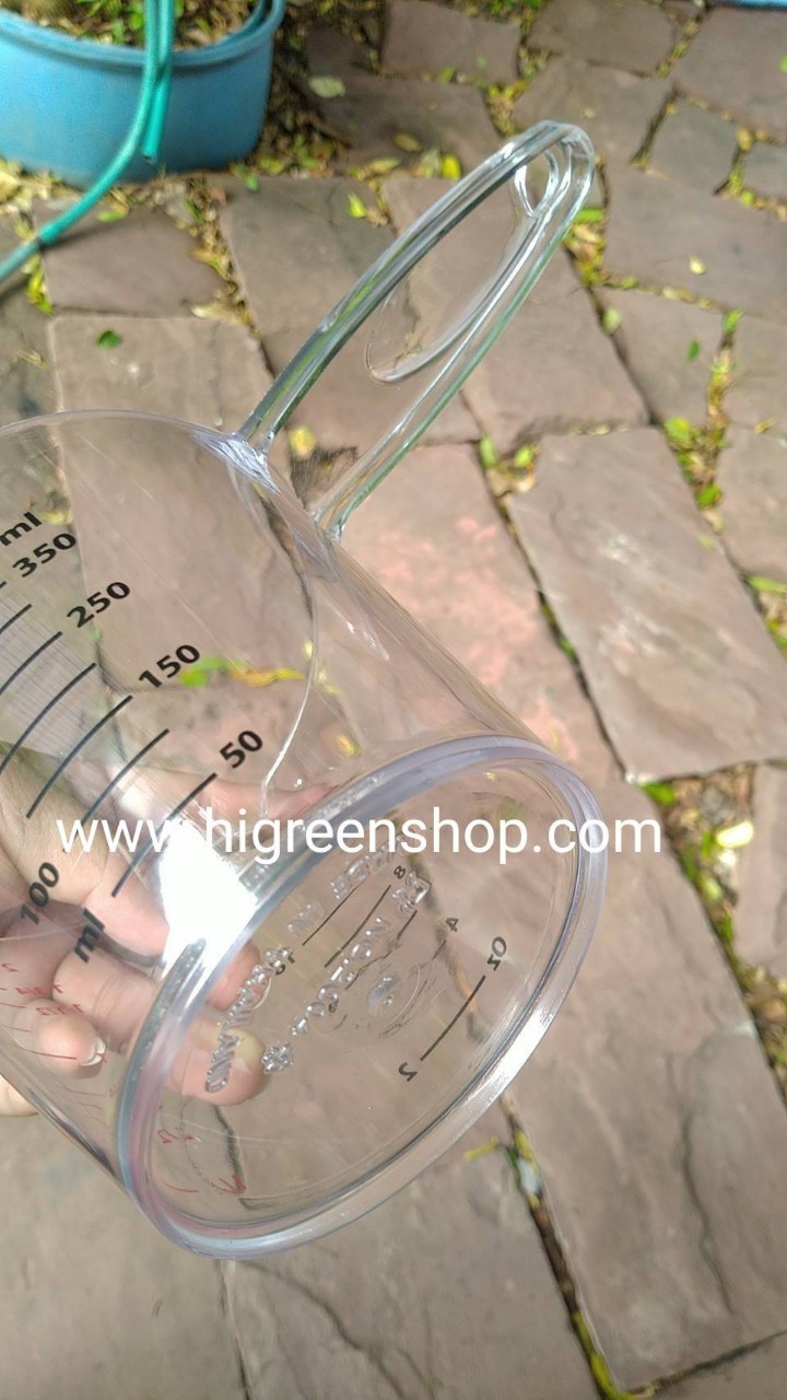ถ้วยตวงใสPSขนาด 400 CC.มีด้ามจับ