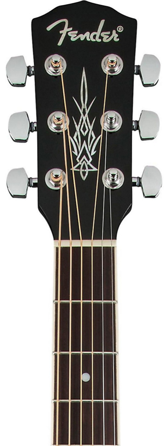 Fender Vince Ray Dreadnought Cutaway Acoustic-Electric Guitar Outer Space Graphic