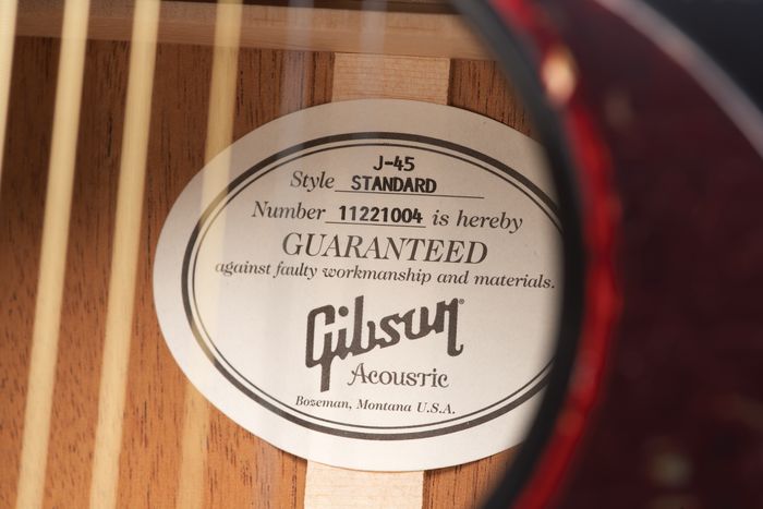 Gibson J-45 Ebony Finish Acoustic Guitar