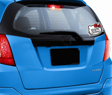 ((3Mสะท้อนแสง)) สติ๊กเกอร์ขออภัยมือใหม่ สติ๊กเกอร์มือใหม่หัดขับ โบว์สีแดง