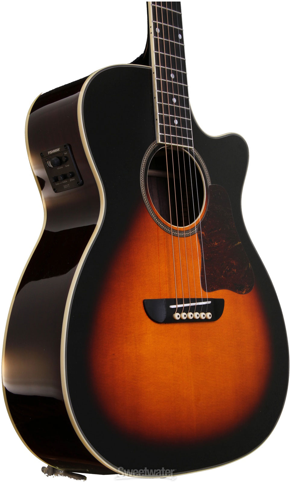 Washburn WSD5240SCETSK Warren Haynes Grand Auditorium Acoustic-Electric with Cutaway - Tobacco Burst