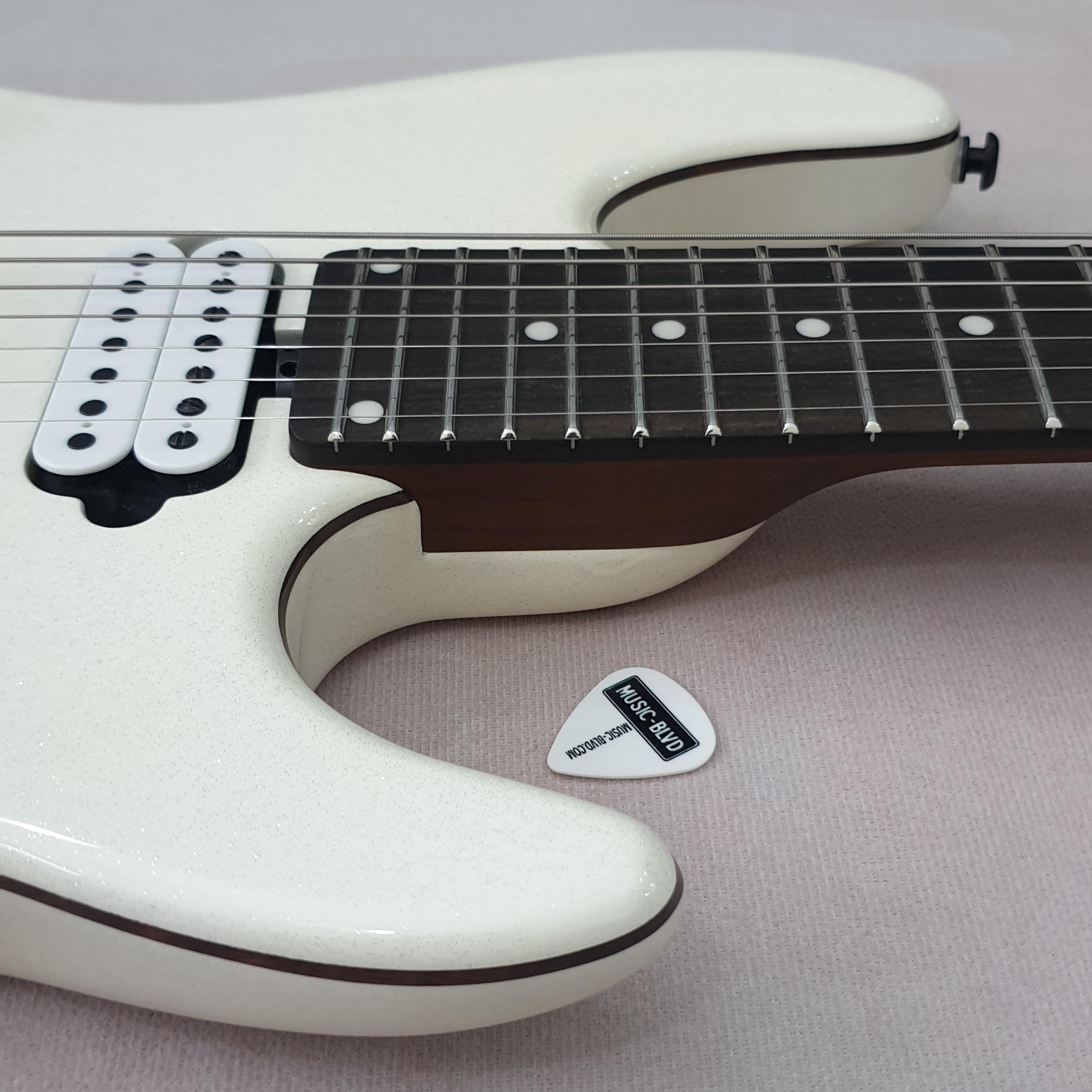 Ernie Ball Music Man Jason Richardson 7-String Cutlass Empress White