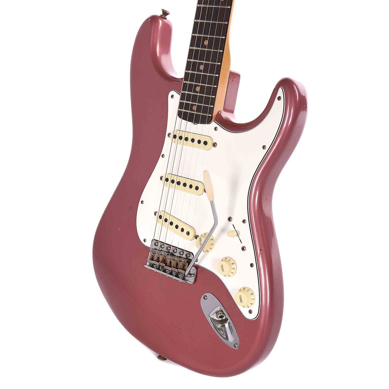 Fender Custom Shop 1960 Stratocaster Ash Journeyman Relic - Aged Burgundy Mist Metallic CME Spec