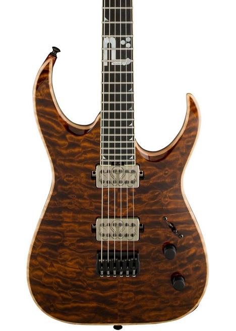 Jackson USA Signature Model Misha Mansoor Juggernaut BULB HT6 Electric Guitar - Amber Tiger Eye
