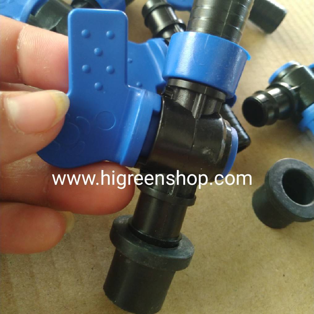 วาวล์ต่อท่อ PVC + ลูกยาง (สำหรับทำชุดจ่ายน้ำ) / ชุด