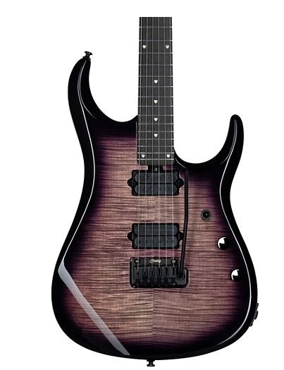 Sterling by Music Man JP150D John Petrucci Signature with DiMarzio Pickups Electric Guitar Eminence Purple Flame