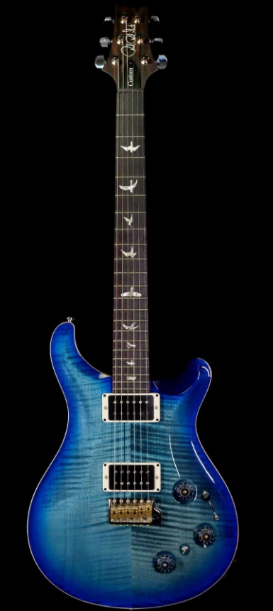 PAUL REED SMITH PRS CORE MODEL FLAME MAPLE TOP CUSTOM 22 PIEZO ROSEWOOD BOARD BLUE CRAB BLUE BURST