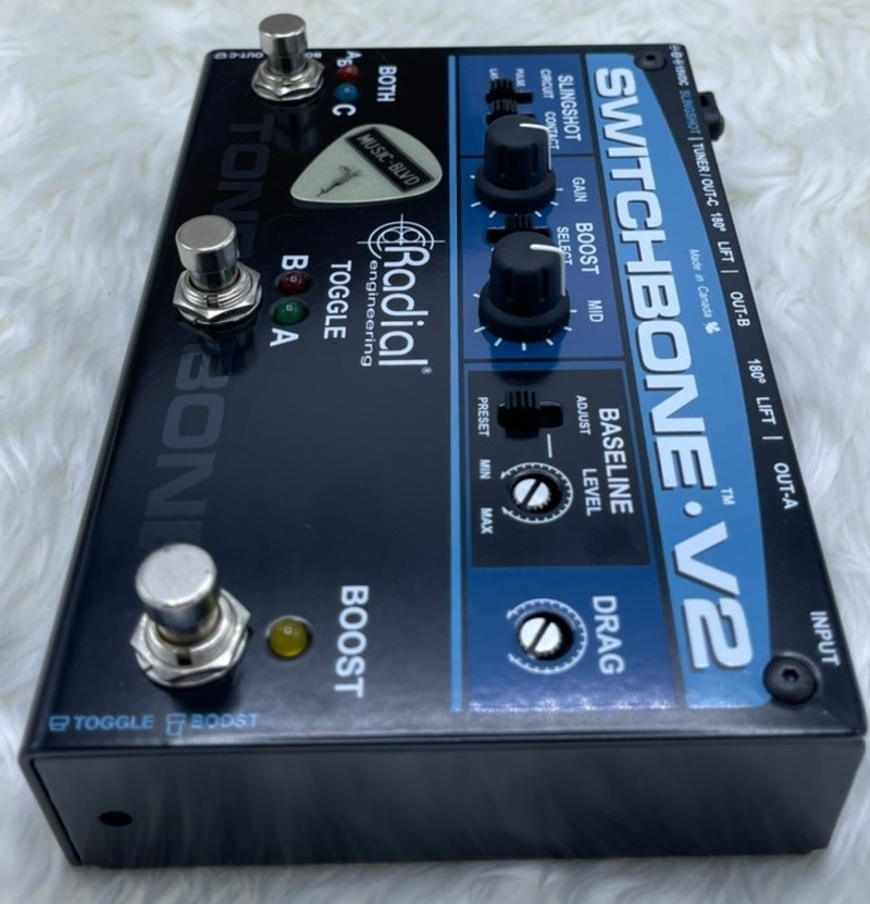 Radial Engineering Switchbone V2 ABY/C Amp Selector and Booster Pedal