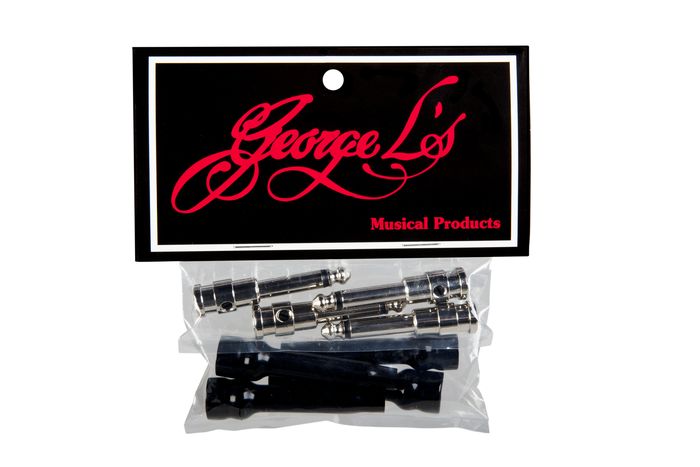 George L's .155 Straight 1/4" Plugs and Jackets (4-pieces)