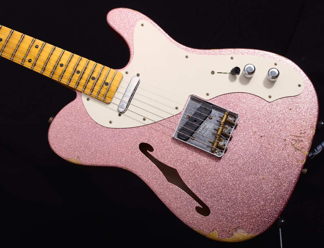 Fender Custom Shop 50s Relic Thinline Telecaster - Champagne Sparkle