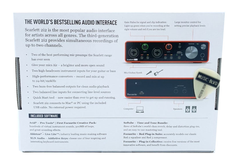 Focusrite Scarlett 2i2 3rd Gen USB Audio Interface