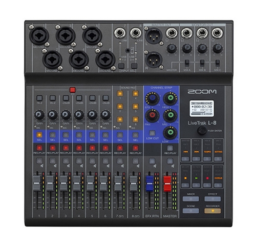 Zoom LiveTrak L-8 8-channel Digital Mixer / Recorder