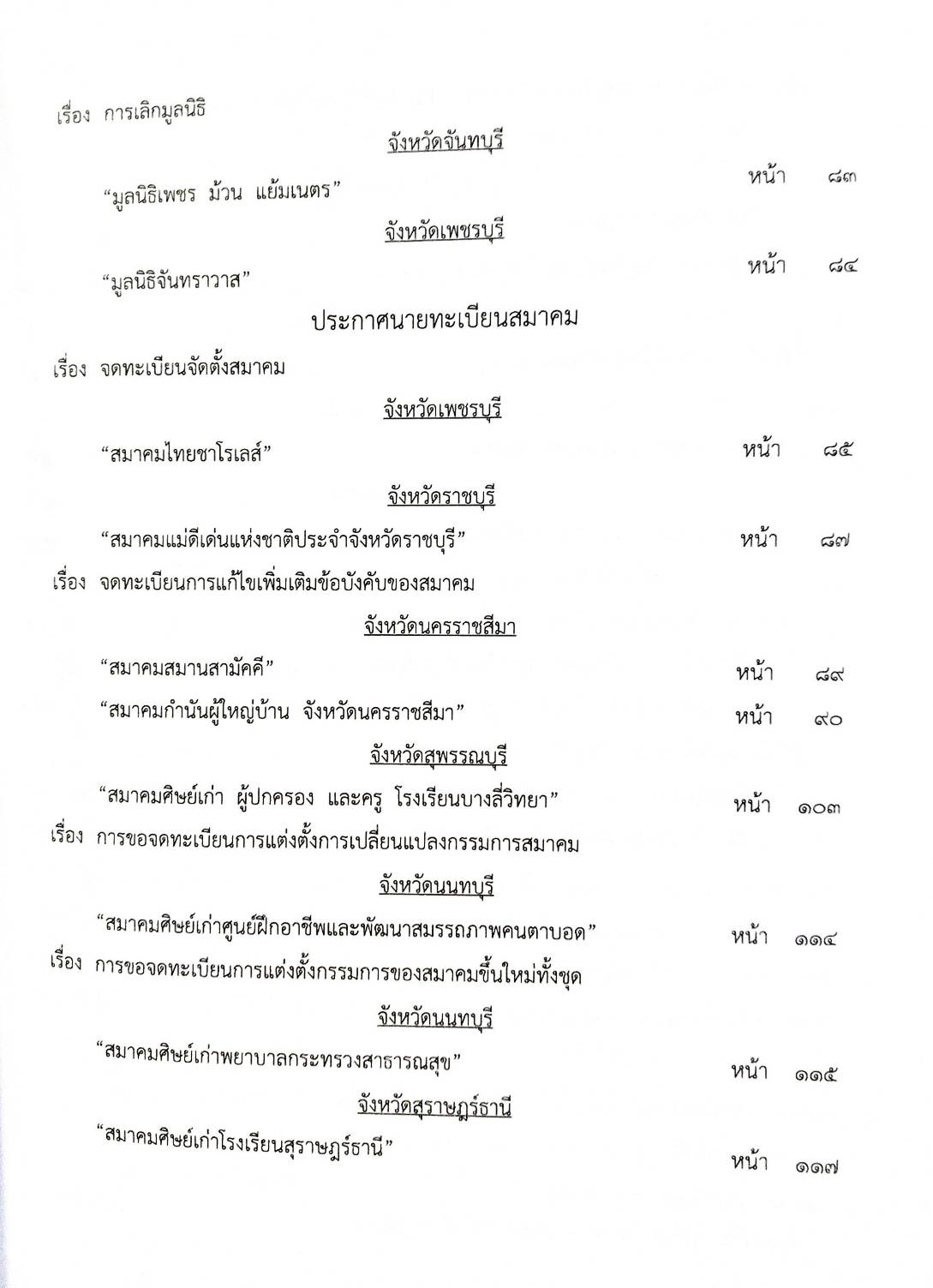 กฎหมายใหม่ปี 2567 ตอน 120 พ.ศ.2567 ประกาศฯ ขนส่งทางบกกลาง ฉ.2286 และ ฉ.2287 ประกาศศาลเยาวชนและครอบครัวจังหวัด ..... ประกาศนายทะเบียนมูลนิธิ จังหวัดฯ