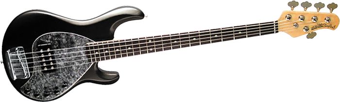 Music Man Stingray 5-String Bass Guitar With Humbucker/Piezo Pickups(Sapphire Black Rosewood Fingerboard)