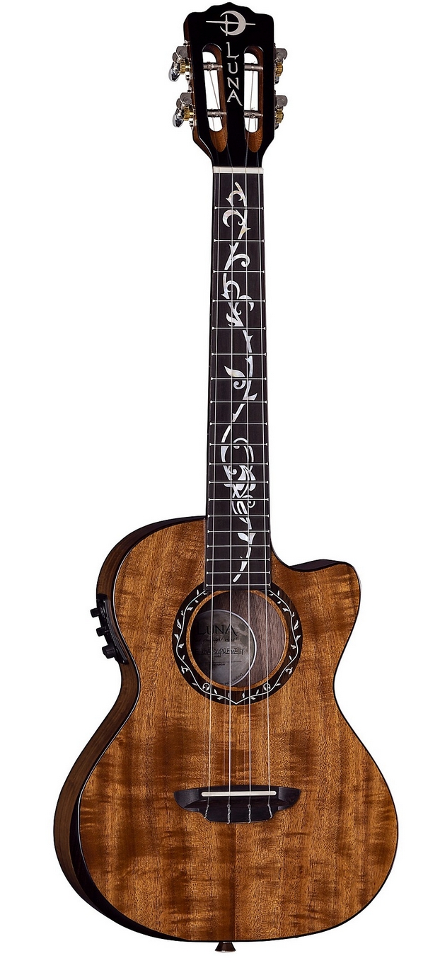 Luna Guitars Vineyard Koa Tenor Acoustic-Electric Ukulele Gloss Natural