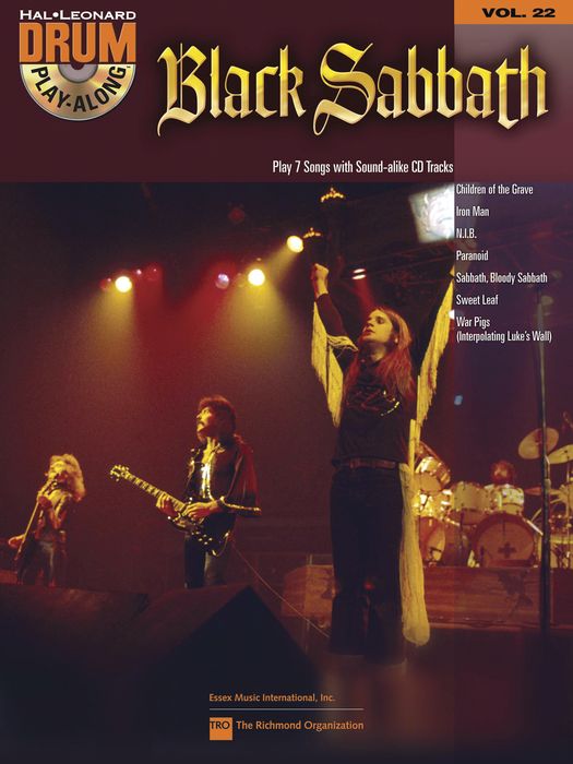 Hal Leonard Black Sabbath - Drum Play-Along Volume 22 Book/CD