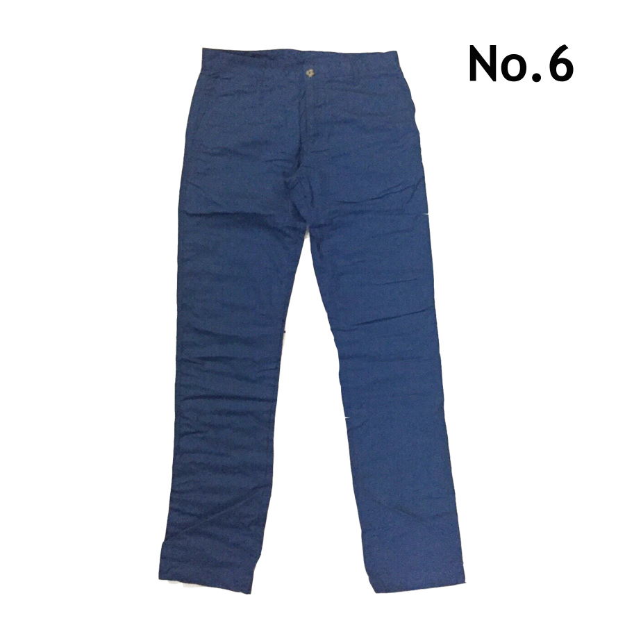 กางเกงขายาว ขากระบอก สีฟ้า 30" - 40"