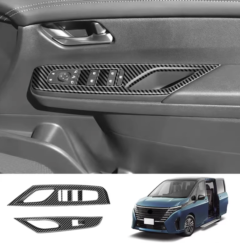 ครอบมือเปิดประตู แต่งที่จับประตูคนขับ ของแต่งรถ Nissan SERENA e-POWER นิสสันเซเรน่า MPV