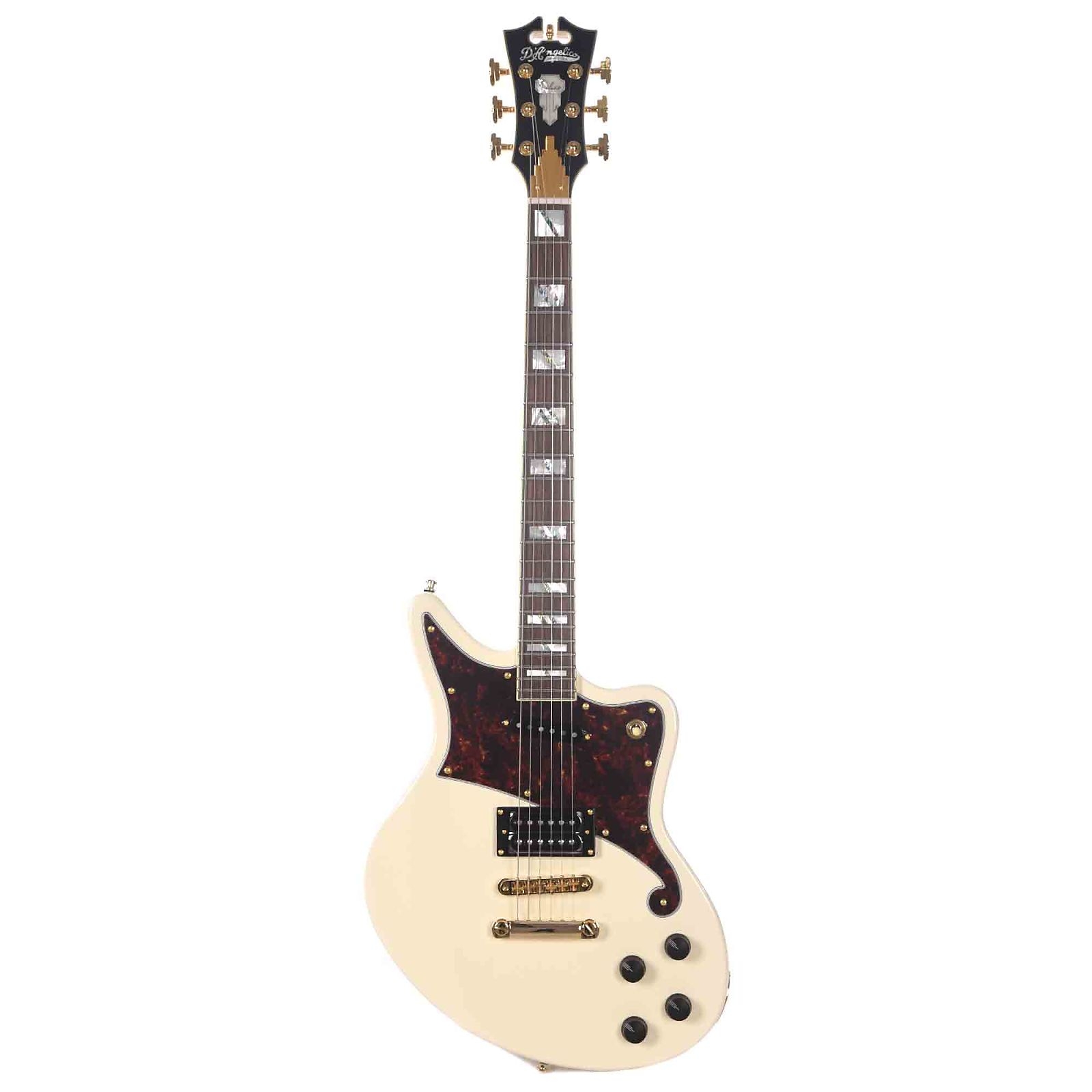 D Angelico Deluxe Bedford Vintage White w/Seymour Duncan 59/SC