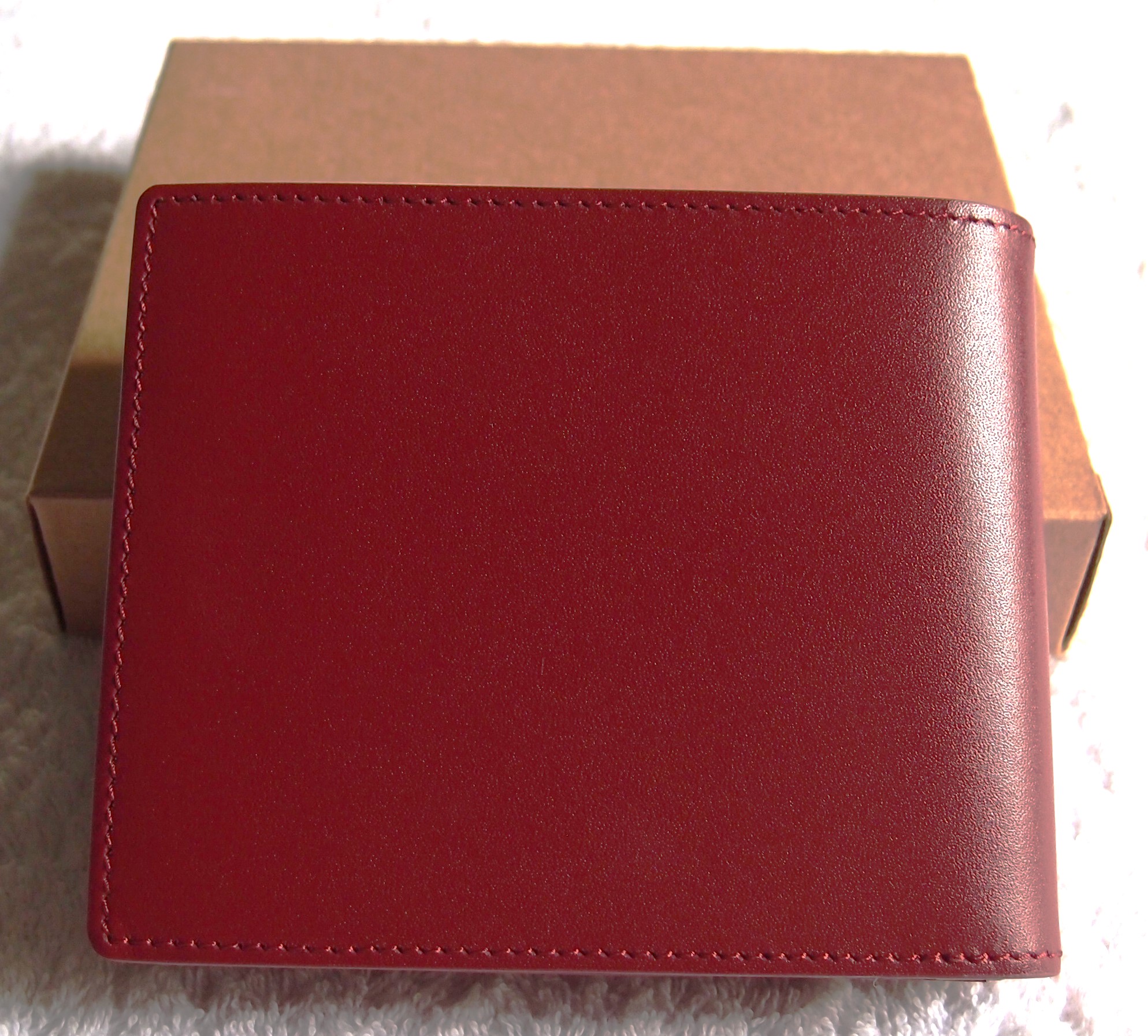 กระเป๋าสตางค์ Louis Fontaine แดงเลือดหมู ใหม่ แท้