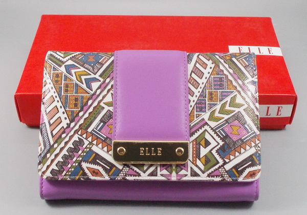 กระเป๋าสตางค์ ELLE ม่วง ใหม่ แท้