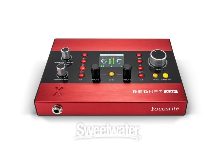 Focusrite Rednet X2P 2x2 Ethernet Audio Digital IO with Mic Preamps