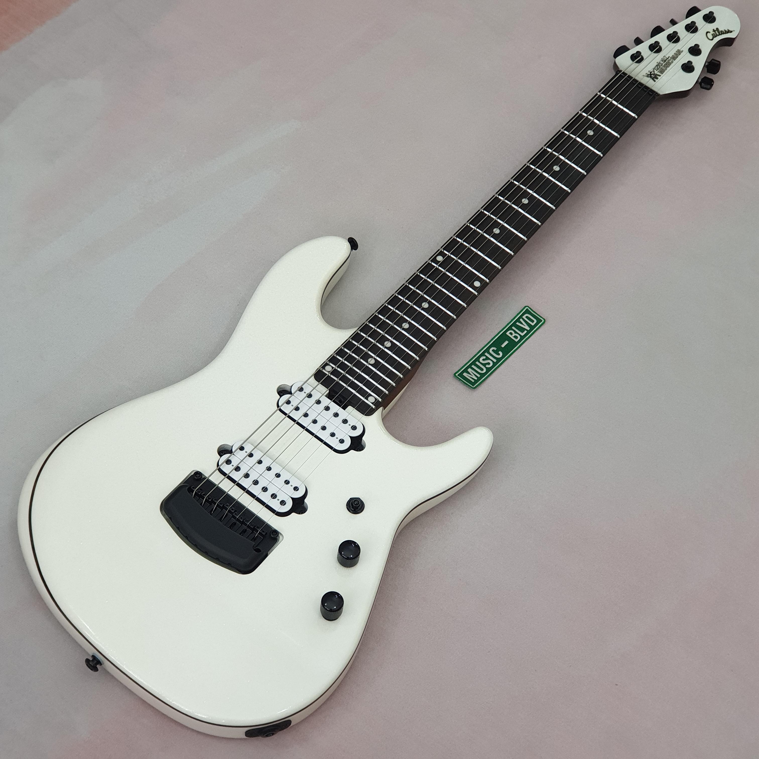 Ernie Ball Music Man Jason Richardson 7-String Cutlass Empress White