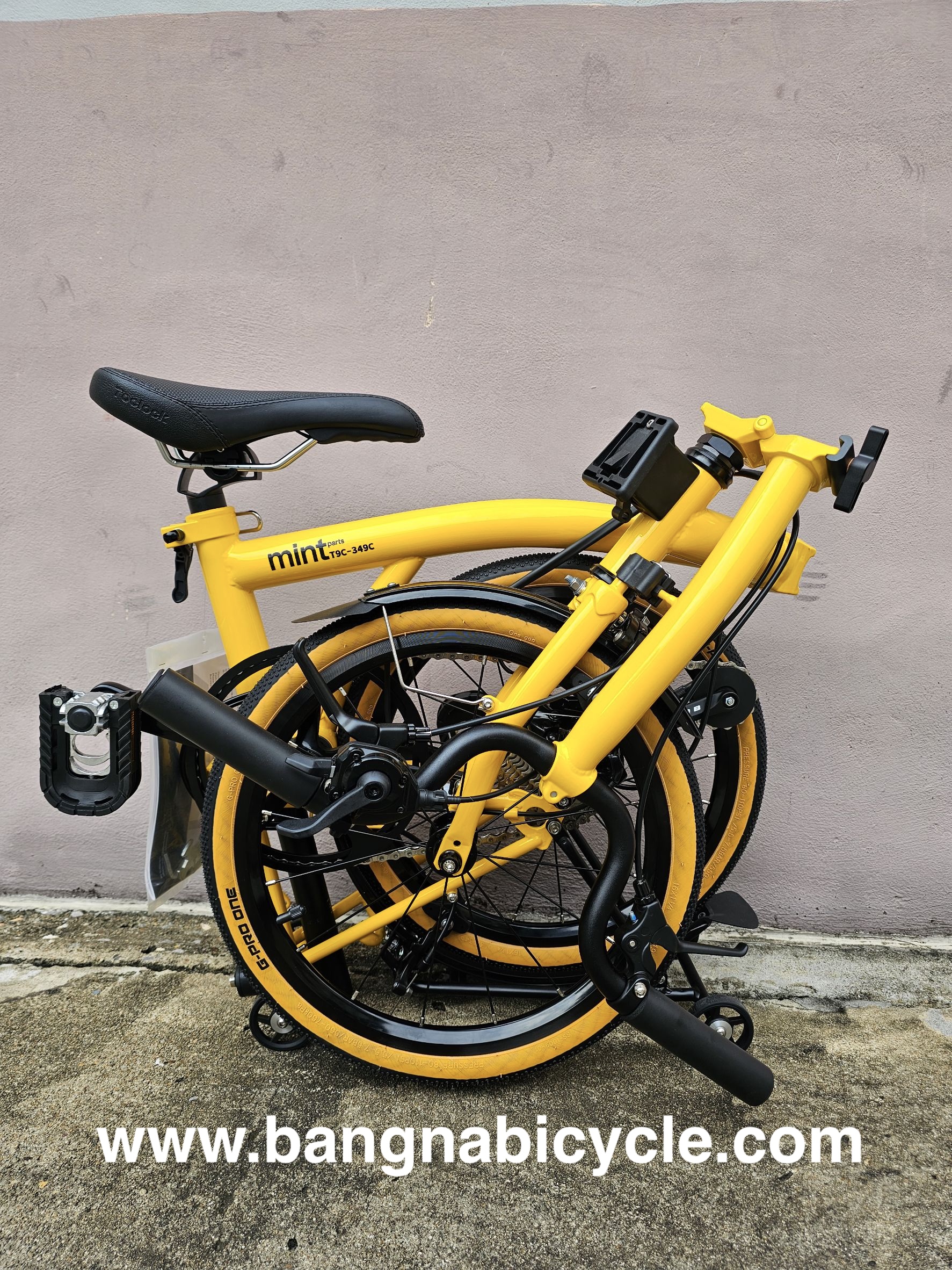 รถพับแบบบรอมตั๊น Mint T9C 349C 9SP มีให้เลือก 7 สี (สีอัพเดทตามภาพ 10/25)