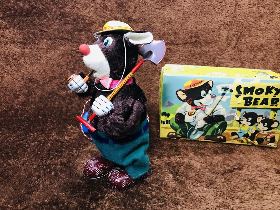 60s San Smoky Bear Remote Toy