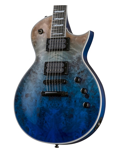 ESP LTD EC-1000 Burl Poplar Electric Guitar Blue Natural Fade