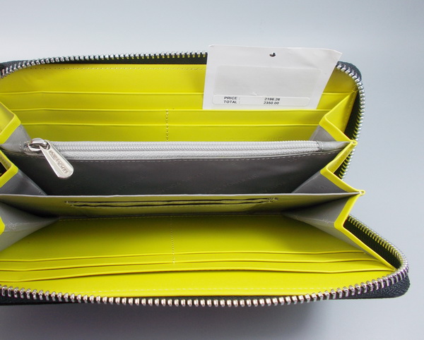 กระเป๋าสตางค์ LOUIS FONTAINE ดำ-เหลือง ใหม่ แท้