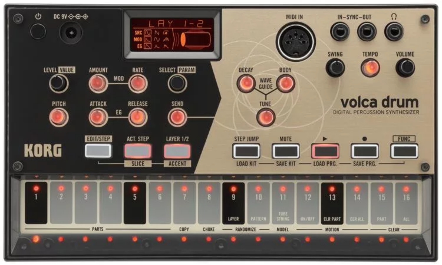 Korg Volca Drum Physical Modeling Drum Synthesizer